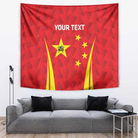 Personalised China Badminton Tapestry 2024 Sporty Red Version - Wonder Print Shop