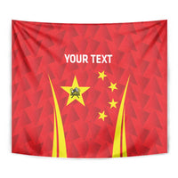 Personalised China Badminton Tapestry 2024 Sporty Red Version - Wonder Print Shop