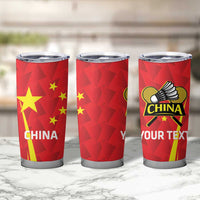 Personalised China Badminton Tumbler Cup 2024 Sporty Red Version - Wonder Print Shop