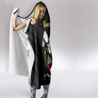 Personalised China Badminton Hooded Blanket 2024 Chinese Cute Panda Black Version
