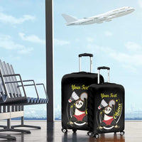 Personalised China Badminton Luggage Cover 2024 Chinese Cute Panda Black Version - Wonder Print Shop