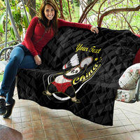 Personalised China Badminton Quilt 2024 Chinese Cute Panda Black Version - Wonder Print Shop