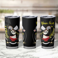 China Badminton Tumbler Cup 2024 Chinese Cute Panda Black Version - Wonder Print Shop