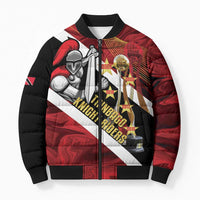 Trinidad and Tobago Cricket Personalized Bomber Puffer Jacket Trinbago Knight Riders Champions Trophy - Wonder Print Shop
