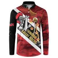 Trinidad and Tobago Cricket Personalized Button Sweatshirt Trinbago Knight Riders Champions Trophy - Wonder Print Shop