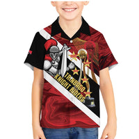 Trinidad and Tobago Cricket Personalized Family Matching Mermaid Dress and Hawaiian Shirt Trinbago Knight Riders Champions Trophy - Wonder Print Shop