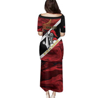 Trinidad and Tobago Cricket Personalized Family Matching Puletasi and Hawaiian Shirt Trinbago Knight Riders Champions Trophy - Wonder Print Shop