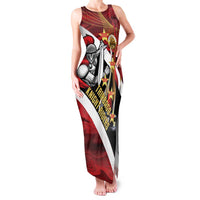 Trinidad and Tobago Cricket Personalized Family Matching Tank Maxi Dress and Hawaiian Shirt Trinbago Knight Riders Champions Trophy - Wonder Print Shop