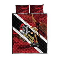 Trinidad and Tobago Cricket Personalized Quilt Bed Set Trinbago Knight Riders Champions Trophy - Wonder Print Shop