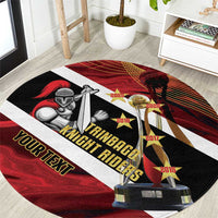 Trinidad and Tobago Cricket Personalized Round Carpet Trinbago Knight Riders Champions Trophy - Wonder Print Shop
