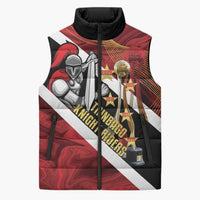 Trinidad and Tobago Cricket Personalized Sleeveless Puffer Jacket Trinbago Knight Riders Champions Trophy - Wonder Print Shop