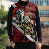 Trinidad and Tobago Cricket Personalized Sleeveless Puffer Jacket Trinbago Knight Riders Champions Trophy - Wonder Print Shop