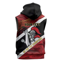 Trinidad and Tobago Cricket Personalized Sleeveless Zip Hoodie Trinbago Knight Riders Champions Trophy - Wonder Print Shop