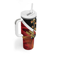 Trinidad and Tobago Cricket Personalized Tumbler With Handle Trinbago Knight Riders Champions Trophy - Wonder Print Shop