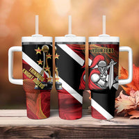 Trinidad and Tobago Cricket Personalized Tumbler With Handle Trinbago Knight Riders Champions Trophy - Wonder Print Shop