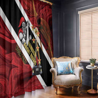 Trinidad and Tobago Cricket Personalized Window Curtain Trinbago Knight Riders Champions Trophy - Wonder Print Shop