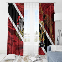 Trinidad and Tobago Cricket Personalized Window Curtain Trinbago Knight Riders Champions Trophy - Wonder Print Shop