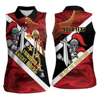 Trinidad and Tobago Cricket Personalized Women Sleeveless Polo Shirt Trinbago Knight Riders Champions Trophy - Wonder Print Shop