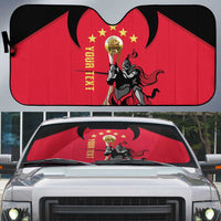 Trinidad and Tobago Cricket Personalized Auto Sun Shade Trinbago Knight Riders 5th Champions Proud - Wonder Print Shop