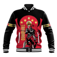 Trinidad and Tobago Cricket Personalized Baseball Jacket Trinbago Knight Riders 5th Champions Proud - Wonder Print Shop