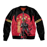 Trinidad and Tobago Cricket Personalized Bomber Jacket Trinbago Knight Riders 5th Champions Proud - Wonder Print Shop