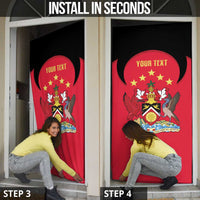 Trinidad and Tobago Cricket Personalized Door Cover Trinbago Knight Riders 5th Champions Proud - Wonder Print Shop
