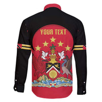 Trinidad and Tobago Cricket Personalized Family Matching Off Shoulder Short Dress and Hawaiian Shirt Trinbago Knight Riders 5th Champions Proud - Wonder Print Shop