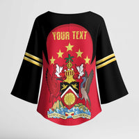 Trinidad and Tobago Cricket Personalized Kimono Sleeve Blouse Trinbago Knight Riders 5th Champions Proud - Wonder Print Shop