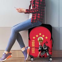 Trinidad and Tobago Cricket Personalized Luggage Cover Trinbago Knight Riders 5th Champions Proud - Wonder Print Shop