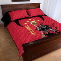 Trinidad and Tobago Cricket Personalized Quilt Bed Set Trinbago Knight Riders 5th Champions Proud - Wonder Print Shop