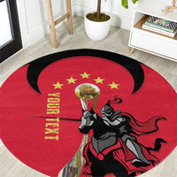Trinidad and Tobago Cricket Personalized Round Carpet Trinbago Knight Riders 5th Champions Proud - Wonder Print Shop