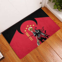 Trinidad and Tobago Cricket Personalized Rubber Doormat Trinbago Knight Riders 5th Champions Proud - Wonder Print Shop