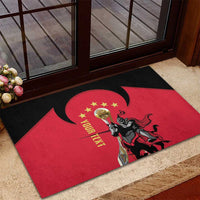 Trinidad and Tobago Cricket Personalized Rubber Doormat Trinbago Knight Riders 5th Champions Proud - Wonder Print Shop