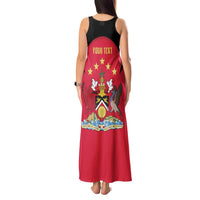 Trinidad and Tobago Cricket Personalized Tank Maxi Dress Trinbago Knight Riders 5th Champions Proud - Wonder Print Shop