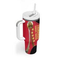 Trinidad and Tobago Cricket Personalized Tumbler With Handle Trinbago Knight Riders 5th Champions Proud - Wonder Print Shop