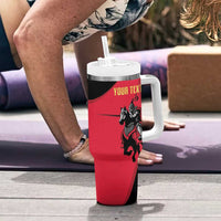 Trinidad and Tobago Cricket Personalized Tumbler With Handle Trinbago Knight Riders 5th Champions Proud - Wonder Print Shop