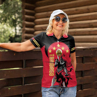 Trinidad and Tobago Cricket Personalized Women Polo Shirt Trinbago Knight Riders 5th Champions Proud - Wonder Print Shop