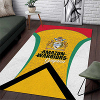 Guyana Cricket Area Rug Amazon Warriors Est 2013 Version - Wonder Print Shop