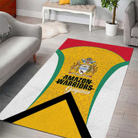 Guyana Cricket Area Rug Amazon Warriors Est 2013 Version - Wonder Print Shop