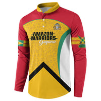 Guyana Cricket Custom Button Sweatshirt Amazon Warriors Est 2013 Version - Wonder Print Shop