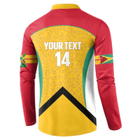 Guyana Cricket Custom Button Sweatshirt Amazon Warriors Est 2013 Version - Wonder Print Shop