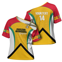 Guyana Cricket Custom Cross Shoulder Shirt Amazon Warriors Est 2013 Version - Wonder Print Shop