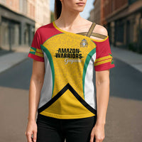 Guyana Cricket Custom Cross Shoulder Shirt Amazon Warriors Est 2013 Version - Wonder Print Shop