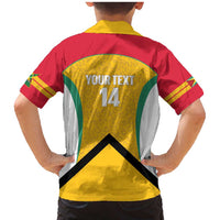 Guyana Cricket Custom Family Matching Mermaid Dress and Hawaiian Shirt Amazon Warriors Est 2013 Version - Wonder Print Shop