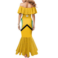 Guyana Cricket Custom Family Matching Mermaid Dress and Hawaiian Shirt Amazon Warriors Est 2013 Version - Wonder Print Shop