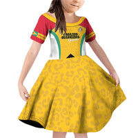 Guyana Cricket Custom Family Matching Off Shoulder Short Dress and Hawaiian Shirt Amazon Warriors Est 2013 Version - Wonder Print Shop