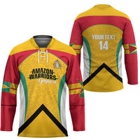 Guyana Cricket Custom Hockey Jersey Amazon Warriors Est 2013 Version - Wonder Print Shop
