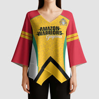 Guyana Cricket Custom Kimono Sleeve Blouse Amazon Warriors Est 2013 Version - Wonder Print Shop