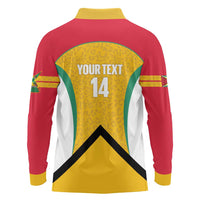 Guyana Cricket Custom Long Sleeve Polo Shirt Amazon Warriors Est 2013 Version - Wonder Print Shop