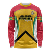 Guyana Cricket Custom Long Sleeve Shirt Amazon Warriors Est 2013 Version - Wonder Print Shop